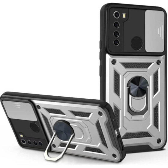 Bodycell Armor Slide Cover Case Xiaomi Note 8 Silver - (BA-00114)
