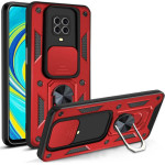 Bodycell Armor Slide Cover Case Xiaomi Note 9s Red - (BA-00125)