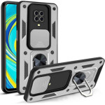 Bodycell Armor Slide Cover Case Xiaomi Note 9s Silver - (BA-00126)