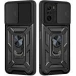 Bodycell Armor Slide Cover Case Xiaomi Poco F3 Black - (BA-00127)