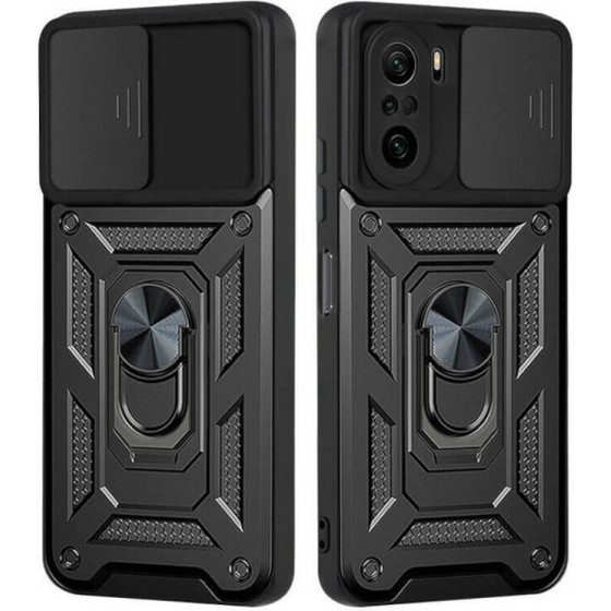 Bodycell Armor Slide Cover Case Xiaomi Poco F3 Black - (BA-00127)