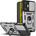 Bodycell Armor Slide Cover Case Xiaomi Poco F3 GT Silver - (BA-00132)
