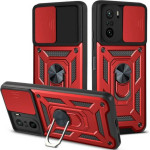 Bodycell Armor Slide Cover Case Xiaomi Poco F3 Red - (BA-00128)