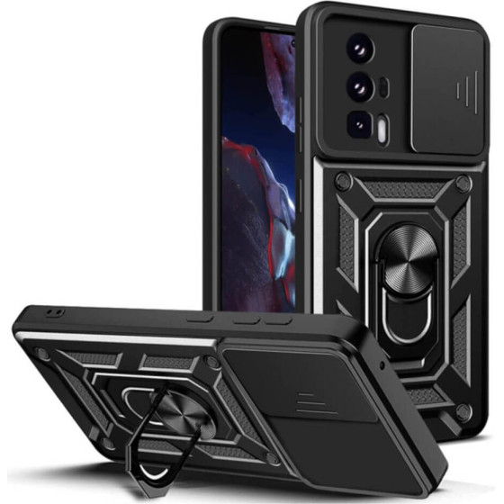 Bodycell Armor Slide Cover Case Xiaomi Poco F5 Pro Black - (BA-00292)