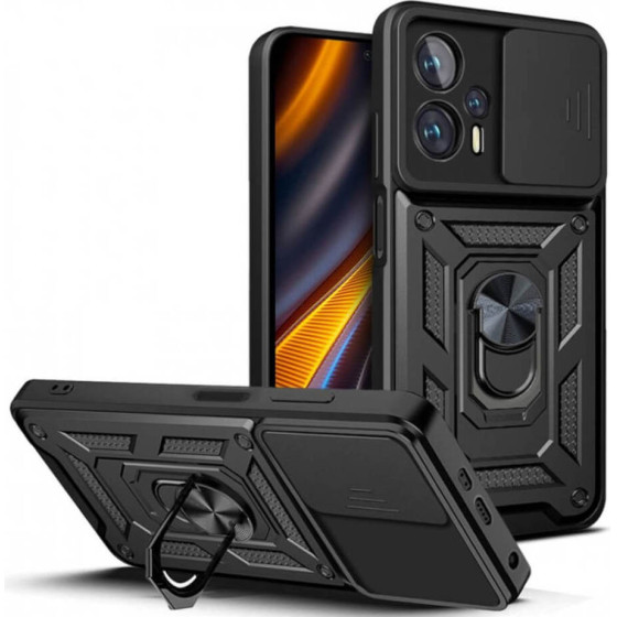 Bodycell Armor Slide Cover Case Xiaomi Poco F5 Black - (BA-00289)