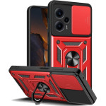Bodycell Armor Slide Cover Case Xiaomi Poco F5 Red - (BA-00290)