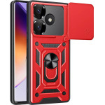 Bodycell Armor Slide Cover Case Xiaomi Poco F6 5G Red - (BA-00405)