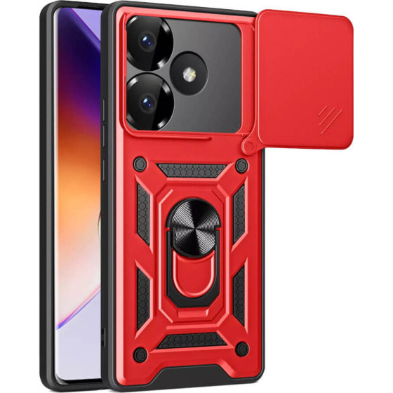 Bodycell Armor Slide Cover Case Xiaomi Poco F6 5G Red - (BA-00405)