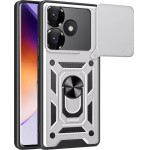 Bodycell Armor Slide Cover Case Xiaomi Poco F6 5G Silver - (BA-00406)