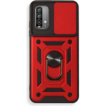 Bodycell Armor Slide Cover Case Xiaomi Poco M3/Note 9 4G Red - (BA-00119)