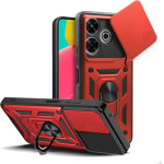 Bodycell Armor Slide Cover Case Xiaomi Poco M6 4G/M6 Plus 5G Red - (BA-00456)