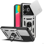 Bodycell Armor Slide Cover Case Xiaomi Poco M6 4G/M6 Plus 5G Silver - (BA-00457)