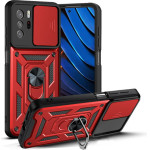 Bodycell Armor Slide Cover Case Xiaomi Poco X3 GT Red - (BA-00104)