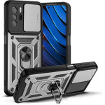 Bodycell Armor Slide Cover Case Xiaomi Poco X3 GT Silver - (BA-00105)