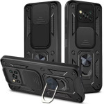 Bodycell Armor Slide Cover Case Xiaomi Poco X3/X3 Pro Black - (BA-00133)