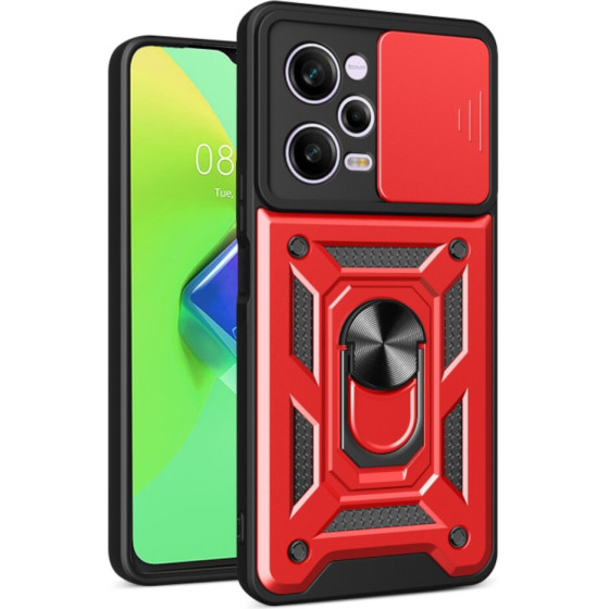 Bodycell Armor Slide Cover Case Xiaomi Poco X5 Pro/Note 12 Pro 5G Red - (BA-00284)