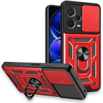 Bodycell Armor Slide Cover Case Xiaomi Poco X5/Note 12 5G Red - (BA-00260)