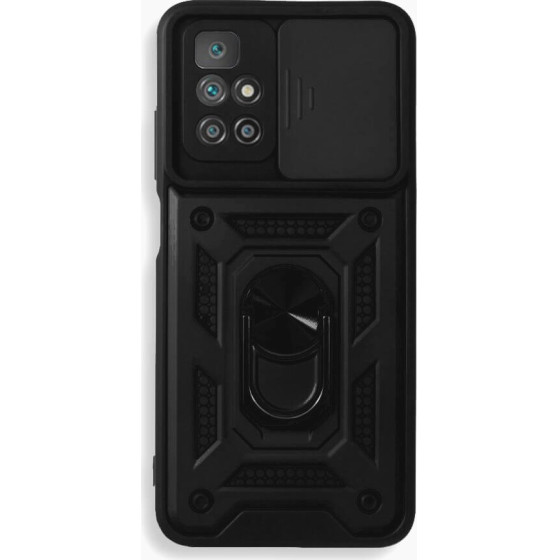 Bodycell Armor Slide Cover Case Xiaomi Redmi 10/Note 11 4G Black - (BA-00136)