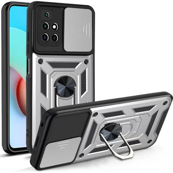 Bodycell Armor Slide Cover Case Xiaomi Redmi 10/Note 11 4G Silver - (BA-00138)