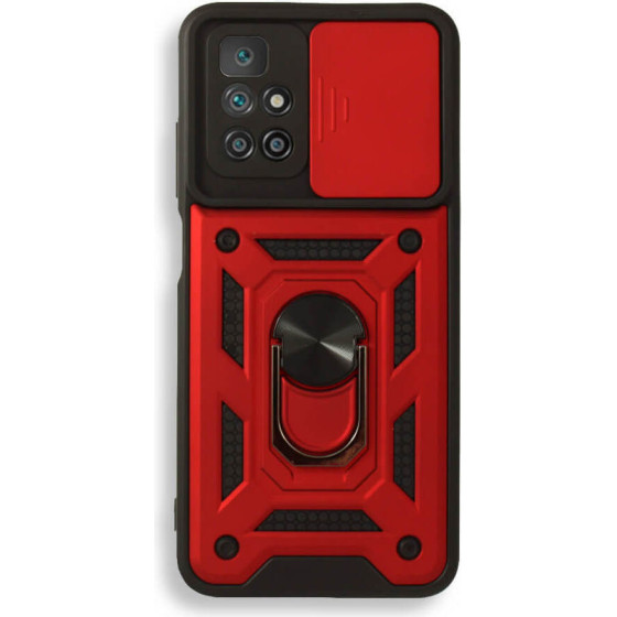 Bodycell Armor Slide Cover Case Xiaomi Redmi 10/Note 11 4G Red - (BA-00137)