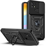Bodycell Armor Slide Cover Case Xiaomi Redmi 10C Black - (BA-00176)