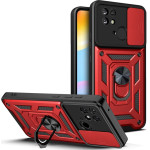 Bodycell Armor Slide Cover Case Xiaomi Redmi 10C Red - (BA-00210)