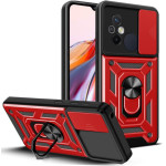 Bodycell Armor Slide Cover Case Xiaomi Redmi 12C Red - (BA-00257)