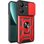 Bodycell Armor Slide Cover Case Xiaomi Redmi 13C 4G/Poco C65 Red - (BA-00370)