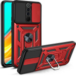 Bodycell Armor Slide Cover Case Xiaomi Redmi 9 Red - (BA-00140)