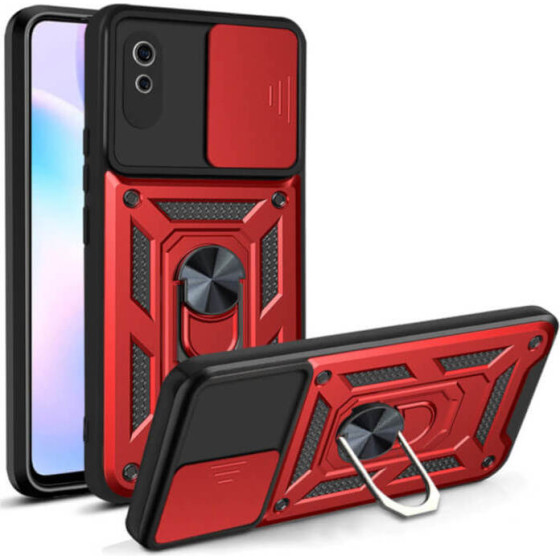 Bodycell Armor Slide Cover Case Xiaomi Redmi 9A Red - (BA-00143)