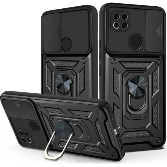 Bodycell Armor Slide Cover Case Xiaomi Redmi 9C Black - (BA-00145)