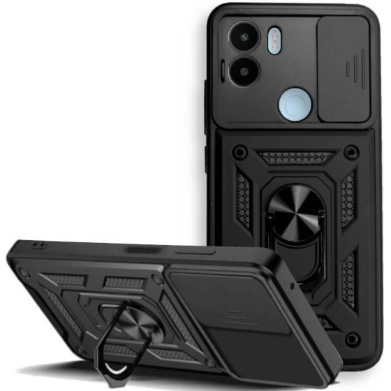 Bodycell Armor Slide Cover Case Xiaomi Redmi A1+/A2+ Black - (BA-00298)