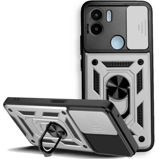 Bodycell Armor Slide Cover Case Xiaomi Redmi A1+/A2+ Silver - (BA-00300)