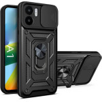 Bodycell Armor Slide Cover Case Xiaomi Redmi A1/A2 Black - (BA-00222)