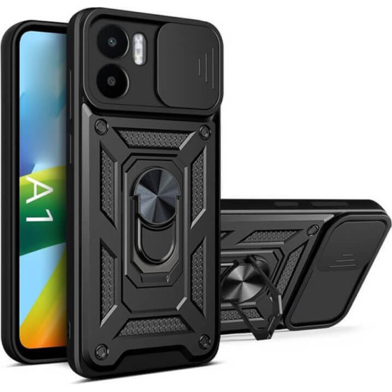 Bodycell Armor Slide Cover Case Xiaomi Redmi A1/A2 Black - (BA-00222)