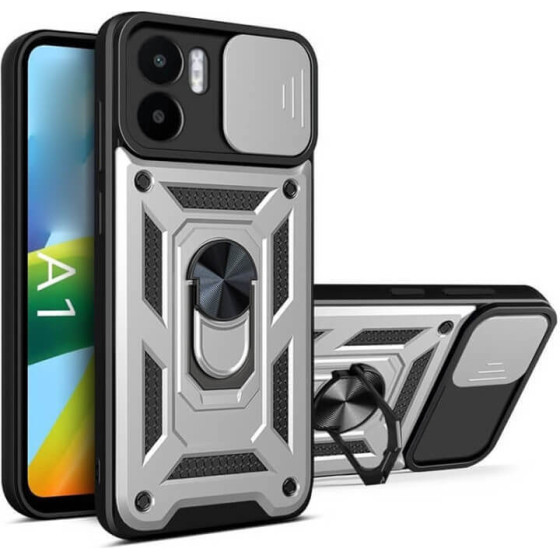 Bodycell Armor Slide Cover Case Xiaomi Redmi A1/A2 Silver - (BA-00224)