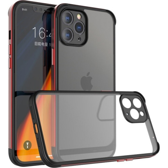 Bodycell Back Cover + Aluminium Bumper For iPhone 11 Pro Red - (04-00004)