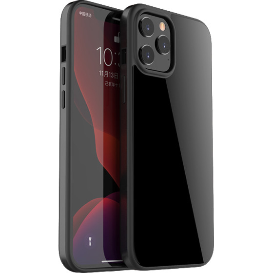 Bodycell Back Cover Glass + Aluminium Bumper For iPhone 12 Mini Black - (04-00017)