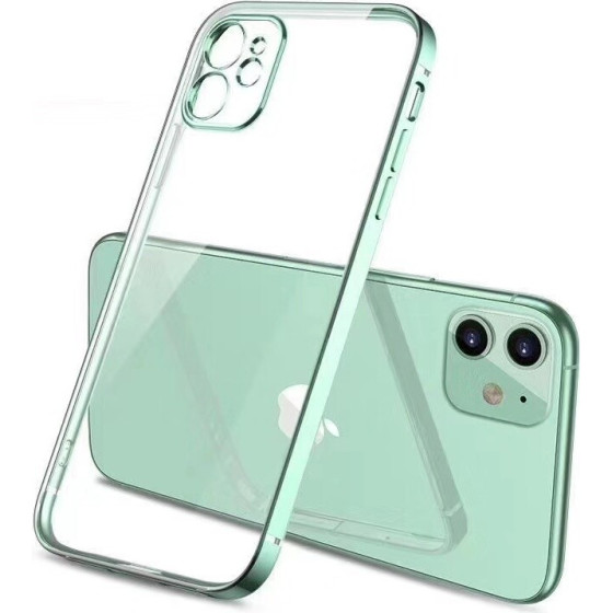 Bodycell Back Cover HD Clear For iPhone 12 mini Green - (04-00608)