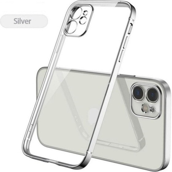 Bodycell Back Cover HD Clear For iPhone 12 mini Silver - (04-00610)