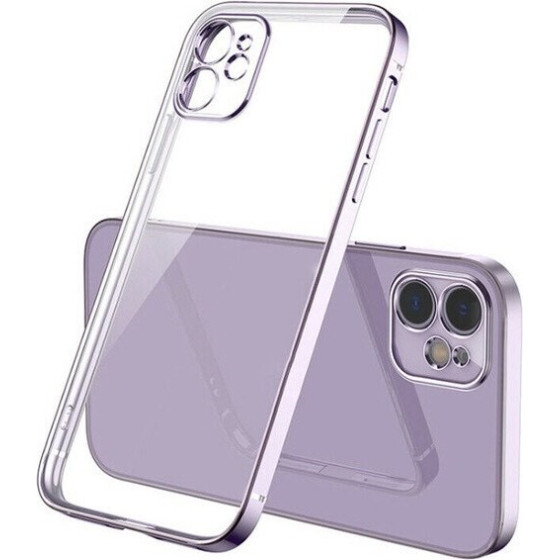 Bodycell Back Cover HD Clear For iPhone 12 Pro Max Violet - (04-00617)