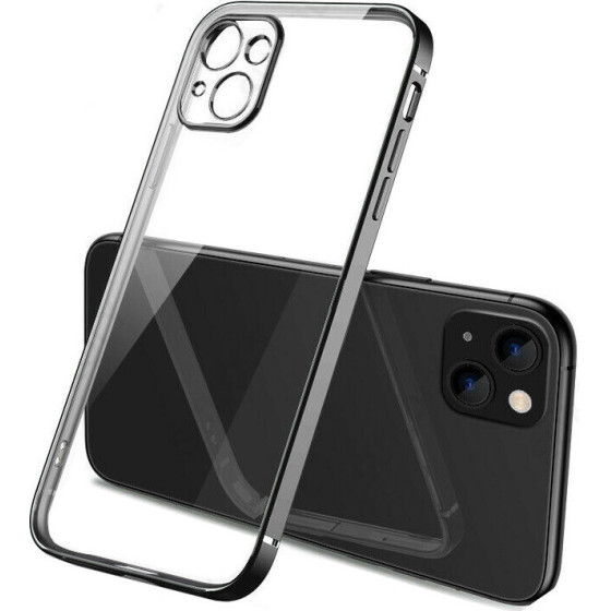 Bodycell Back Cover HD Clear For iPhone 13 Black - (04-00870)