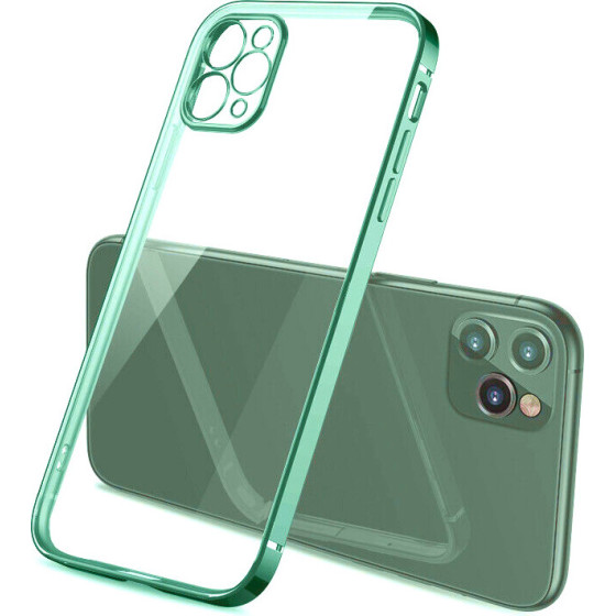 Bodycell Back Cover HD Clear For iPhone 13 Pro Green - (04-00876)