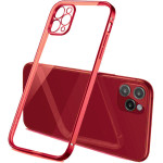 Bodycell Back Cover HD Clear For iPhone 13 Pro Max Red - (04-00882)