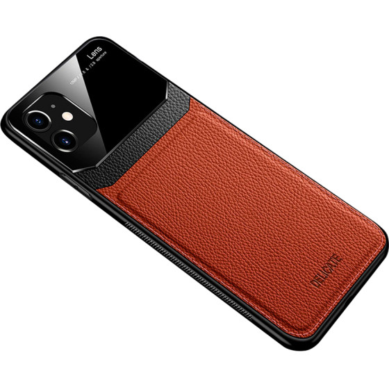 Bodycell Back Cover Plexiglass For iPhone 11 Brown - (04-00057)