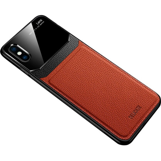 Bodycell Back Cover Plexiglass For iPhone X/XS Brown - (04-00041)