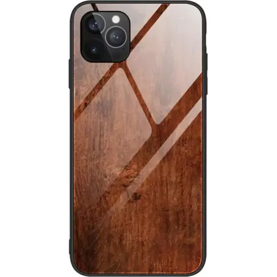 Bodycell Back Cover Wood Temp.Glass For iPhone 11 Pro Max - (04-00591)