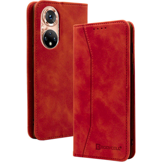 Bodycell Book Case Pu Leather Huawei Honor 50 Red - (04-00470)