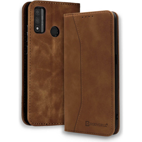 Bodycell Book Case Pu Leather Huawei P Smart 2020 Brown - (04-00514)