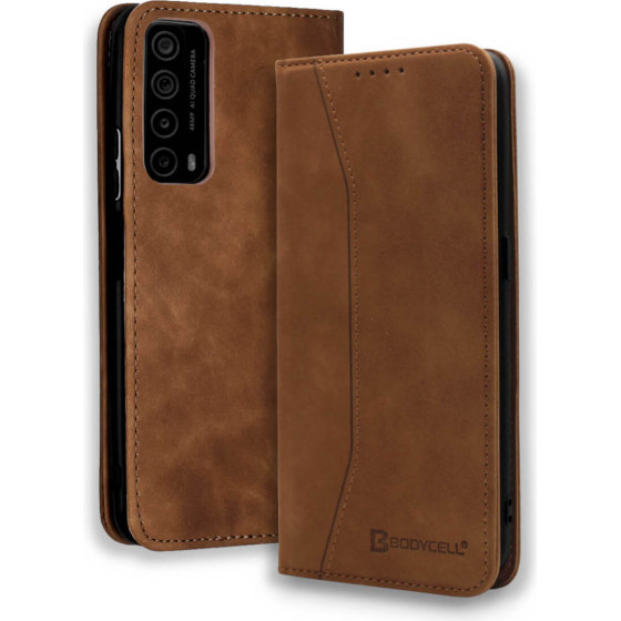 Bodycell Book Case Pu Leather Huawei P Smart 2021 Brown - (04-00519)